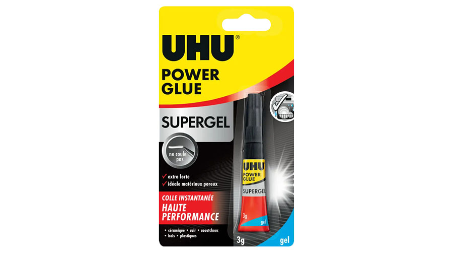 Colle POWER GLUE GEL TUBE 3G UHU