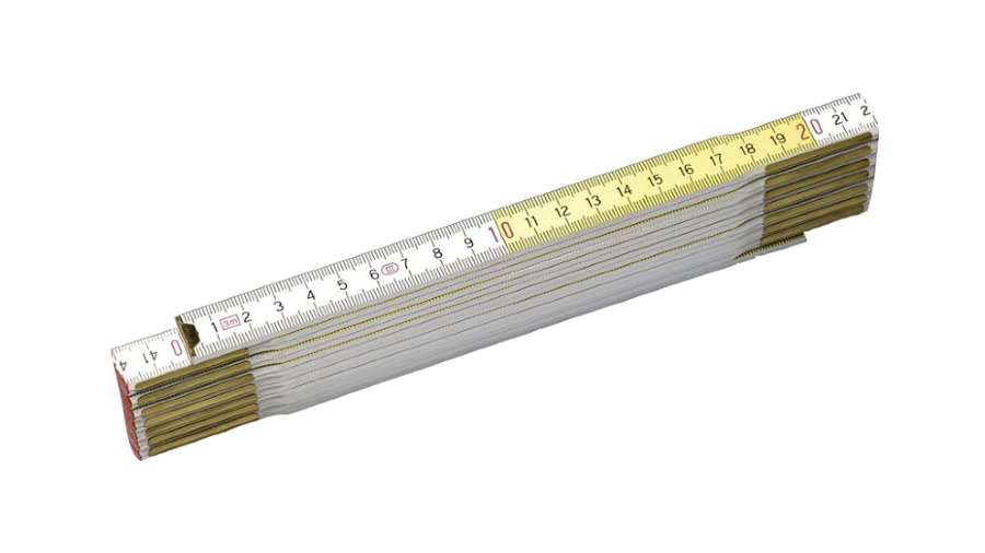 Mètre pliant Stanley 0-35-458 bois blanc-jaune 2mx17mm