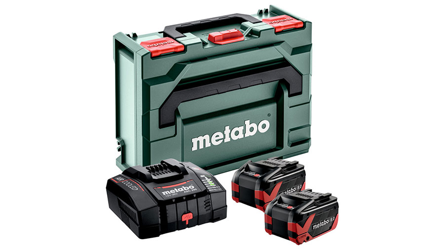 set de base 2 x LiHDX Metabo 8,0 Ah ASC 290 + metaBOX 145