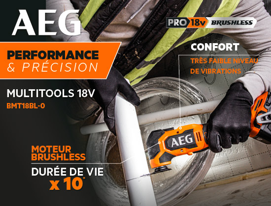 Multitool BMT18BL-0 AEG : puissance, polyvalence et robustesse