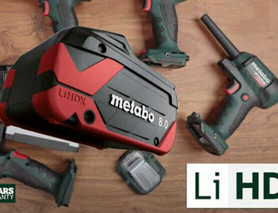 Batteries 18 V LiHDX Metabo avec technologie Tabless 