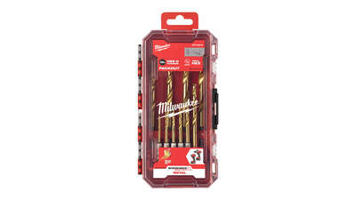 set de 10 forets métaux HSS-G RED HEX 4932493865 Milwaukee 