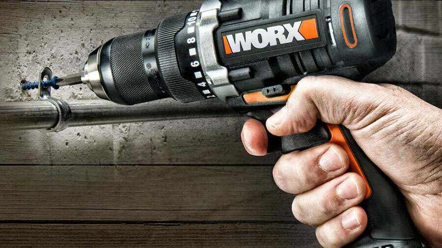 Worx WX102L Perceuse/visseuse sans fil Power Share 20 V 1,27 cm avec moteur  sans balais